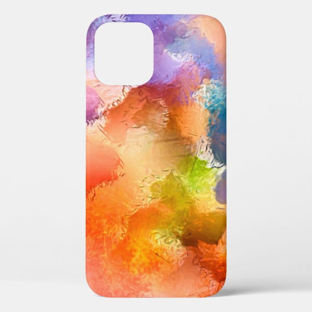 Abstraktes Kunstmuster Hand zeichnend modern  Case-Mate iPhone Hülle (Rückseite)