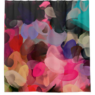 Abstraktes Kunstmuster Hand zeichnend modern  Duschvorhang