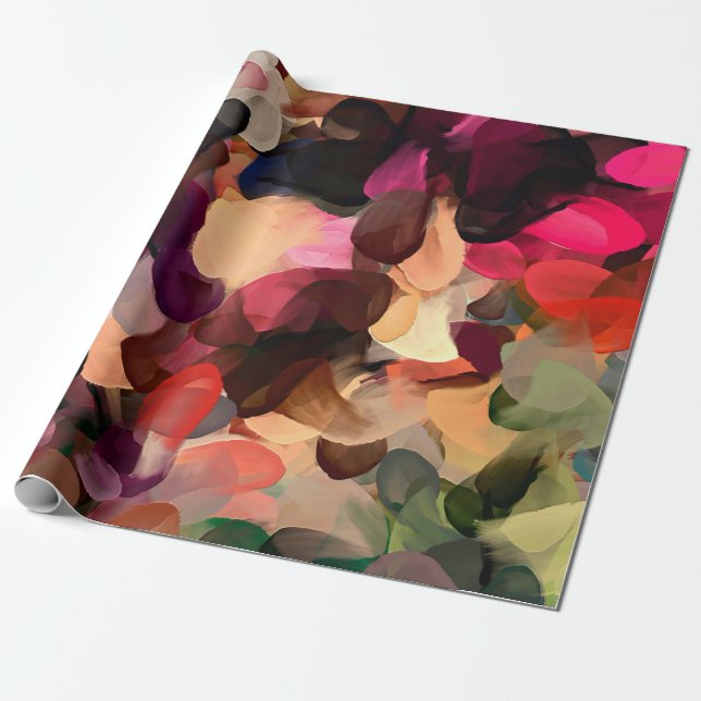Abstraktes Kunstmuster Hand zeichnend modern  Geschenkpapier (Ungerollt)