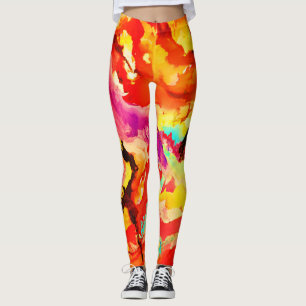 Abstraktes Kunstmuster Leggings