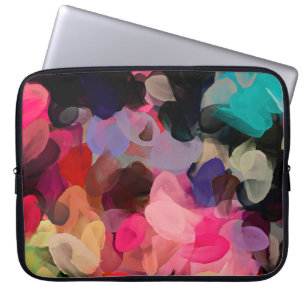Abstraktes Kunstmuster. Moderne Hand zeichnend Laptopschutzhülle