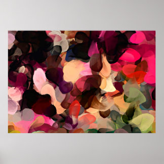 Abstraktes Kunstmuster. Moderne Hand zeichnend Poster