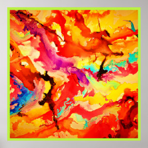 Abstraktes Kunstmuster Poster
