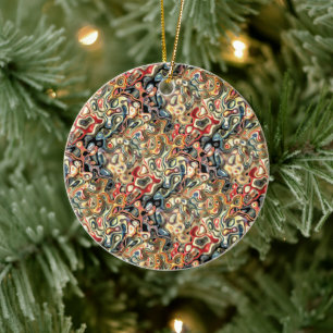 Abstraktes Kunstornament Keramik Ornament