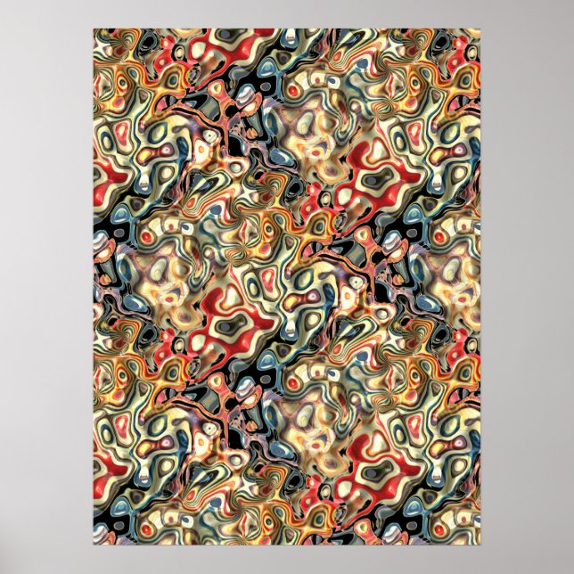 Abstraktes Kunstplakat Poster (Vorne)