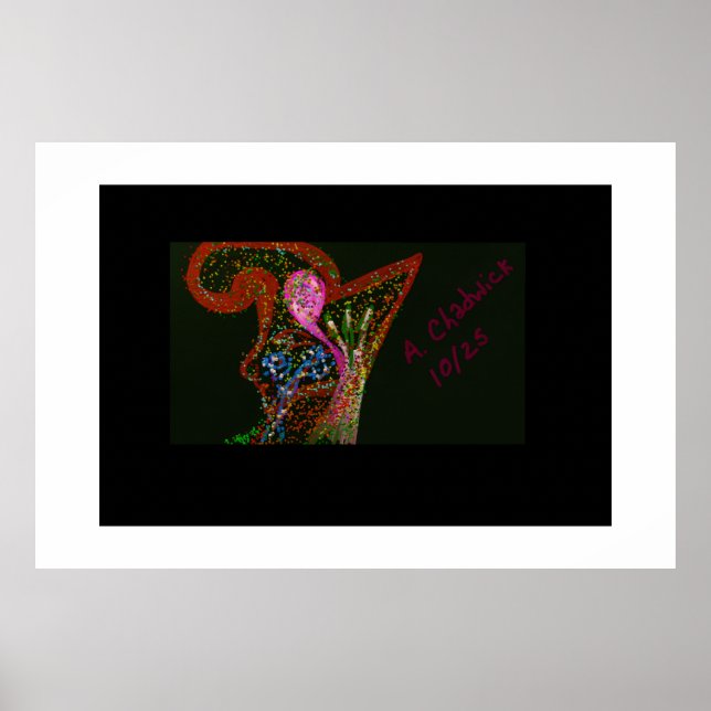 Abstraktes Kunstplakat Poster (Vorne)