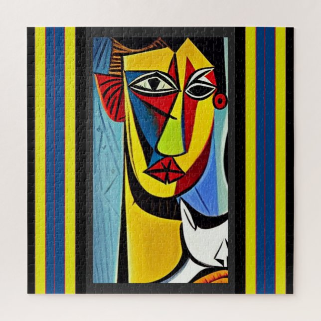 Abstraktes Kunstpuzzle Puzzle (Vertikal)