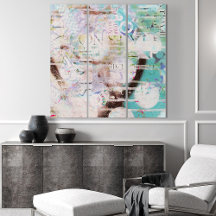 Abstraktes Kunstwerk Kunstvoll wandern im Valle Ve