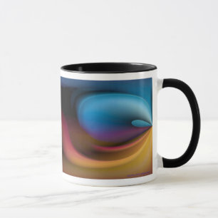 abstraktes Land Tasse