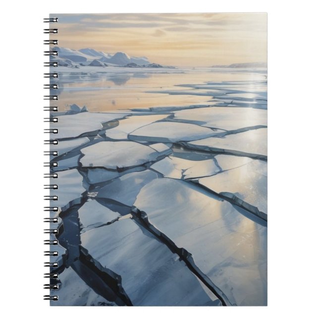 Abstraktes Landschafts-Notizbuch Journal Notizblock (Vorderseite)