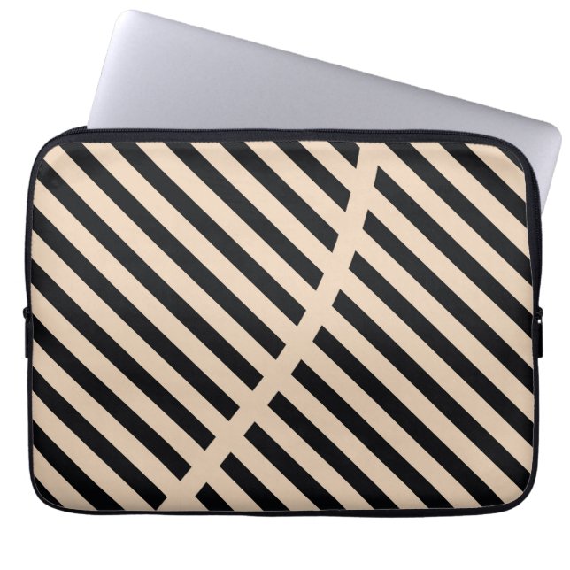 Abstraktes Laserschnittfeld Laptopschutzhülle (Vorderseite)