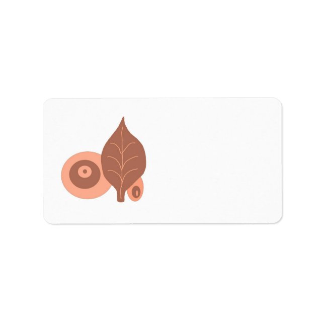 Abstraktes Leadesign Adressaufkleber (Vorne)