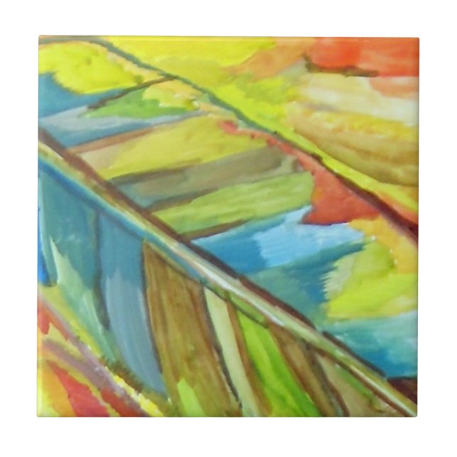 Abstraktes Leadesign Fliese (Vorderseite)