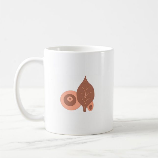 Abstraktes Leadesign Kaffeetasse (Links)