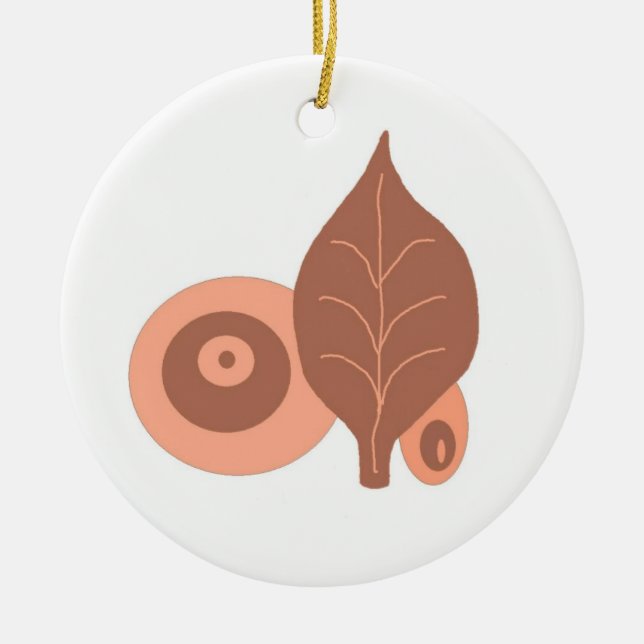 Abstraktes Leadesign Keramikornament (Vorne)