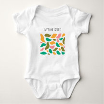 Abstraktes Leaf Niedlich Baby Bodysuit