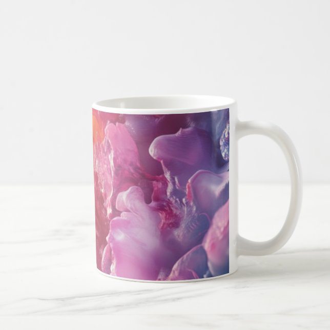Abstraktes, lebendiges Korallenriff Kaffeetasse (Rechts)