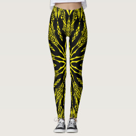 abstraktes, lebendiges Mandala-Kunstmuster Leggings