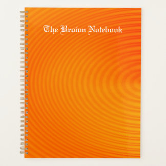 Abstraktes, lebendiges Orange Circular Planer