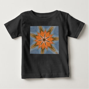 Abstraktes Leopardenmuster: Ein Kaleidoskop-Effekt Baby T-shirt