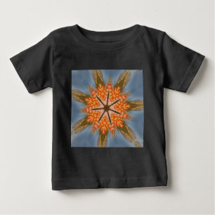 Abstraktes Leopardenmuster: Kaleidoskop-Effekt Baby T-shirt