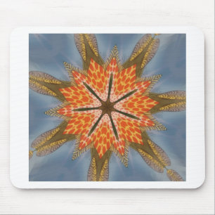 Abstraktes Leopardenmuster: Kaleidoskop-Effekt Mousepad