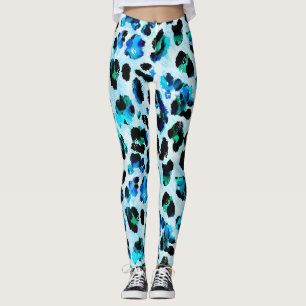 Abstraktes Leopardenmuster Leggings