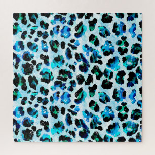 Abstraktes Leopardenmuster Puzzle
