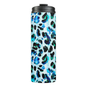 Abstraktes Leopardenmuster Thermosbecher