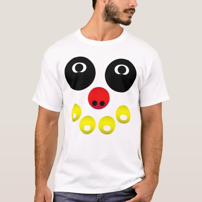 Abstraktes Leuchtgesicht T-Shirt (Vorderseite)