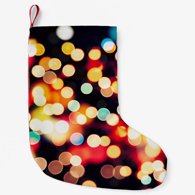 Abstraktes Licht: Einfache Textur Kleiner Weihnachtsstrumpf (Vorderseite)