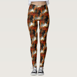 Abstraktes Licht- und Farbmuster Leggings