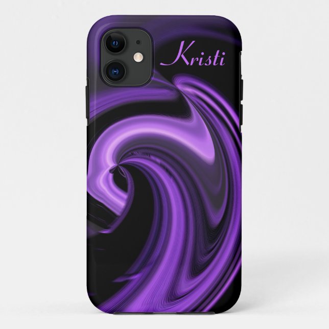 Abstraktes Lila Heart iPhone 5 Fall *Persönlich ge Case-Mate iPhone Hülle (Rückseite)