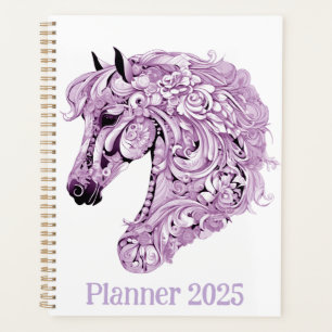 Abstraktes lila Pferd Planer