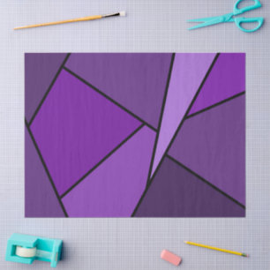 Abstraktes Lila Polygons-Gewebe Seidenpapier