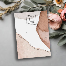 Abstraktes Logo-Display für die Wasserfarbenkette Visitenkarte