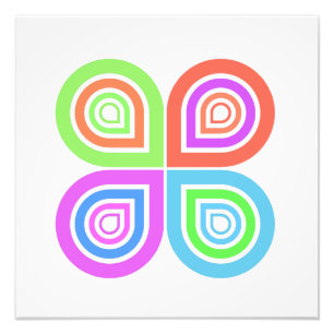 Abstraktes Logo-Foto Fotodruck