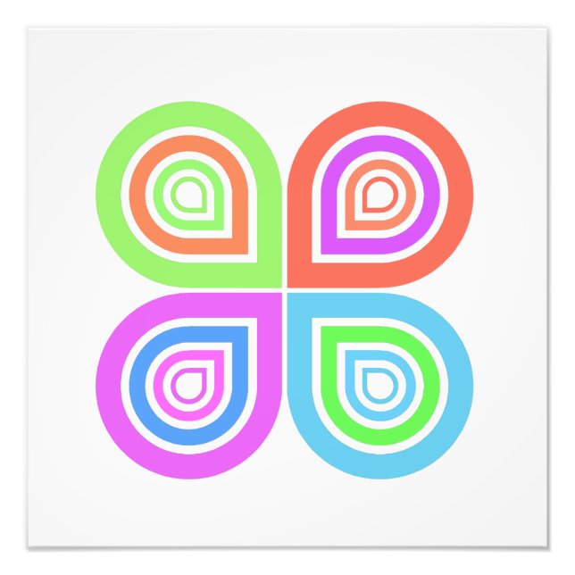 Abstraktes Logo-Foto Fotodruck (Vorne)