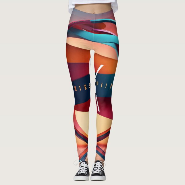 Abstraktes Logo Leggings (Vorderseite)