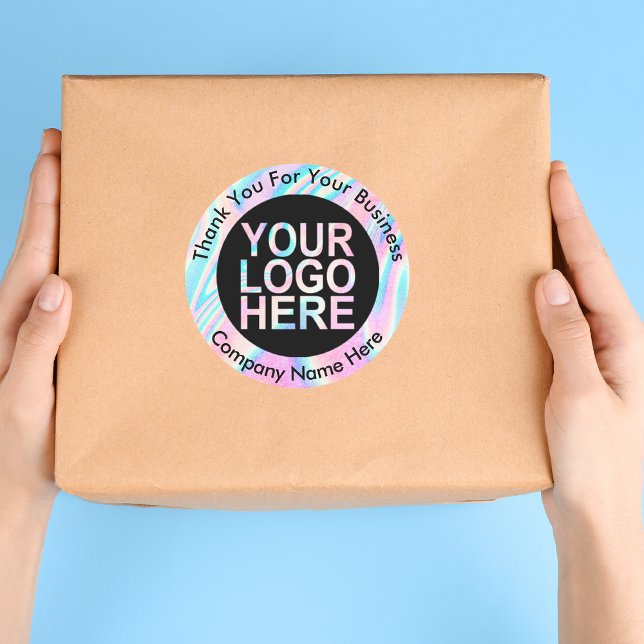 Abstraktes Logo mit Text Runder Aufkleber (Von Creator hochgeladen)