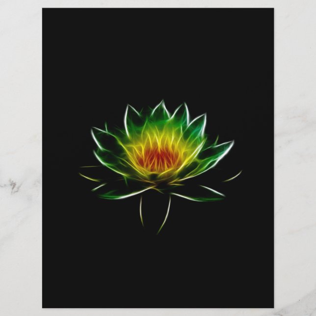 Abstraktes Lotus (Vorderseite)