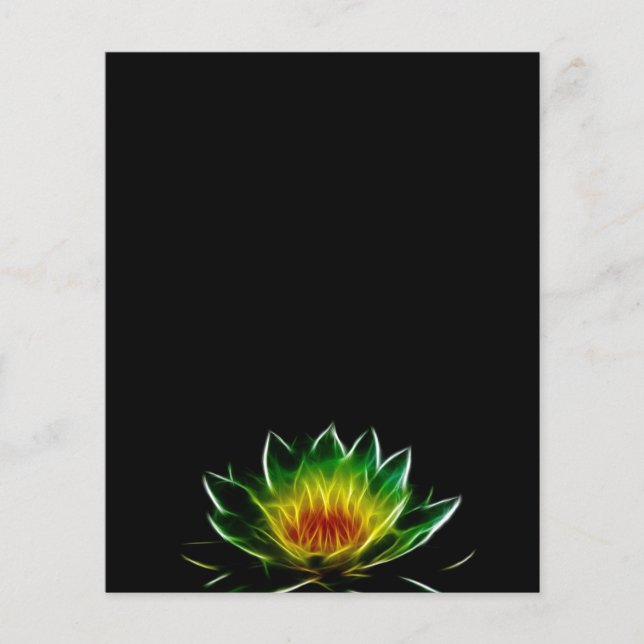 Abstraktes Lotus (Vorderseite)