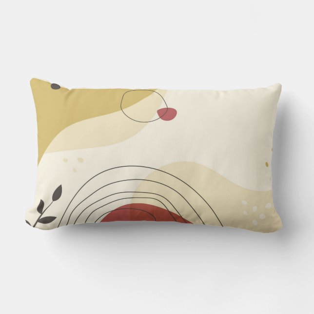 Abstraktes Lumbalkissen Lendenkissen (Vorderseite)