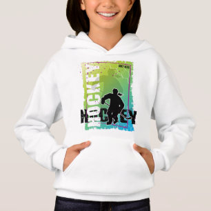 Abstraktes Mädchen-Hockey Hoodie