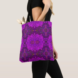 Abstraktes Magenta- und Schwarz-Groovy-Muster