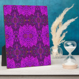 Abstraktes Magenta- und Schwarz-Groovy-Muster Fotoplatte