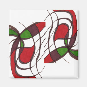 abstraktes Magnet "Fliegender Fisch"