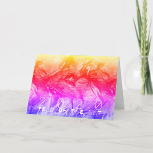 Abstraktes Malen Chinesischer Ratten Jahr Geburtst Karte