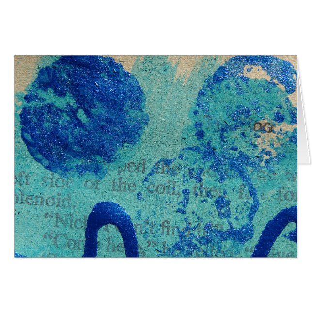 Abstraktes Malen mit gemischten Medien (Vorderseite (Horizontal))