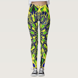 abstraktes Mandaka-Kunstmuster Leggings